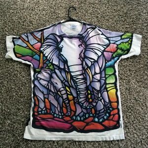 Vintage 1993 Liquid Blue Double Sided Shirt